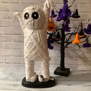 Resin Halloween Standing Mummy On Base